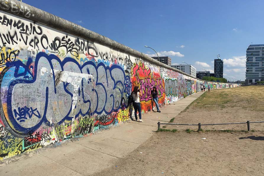 El famoso Muro de Berlín.